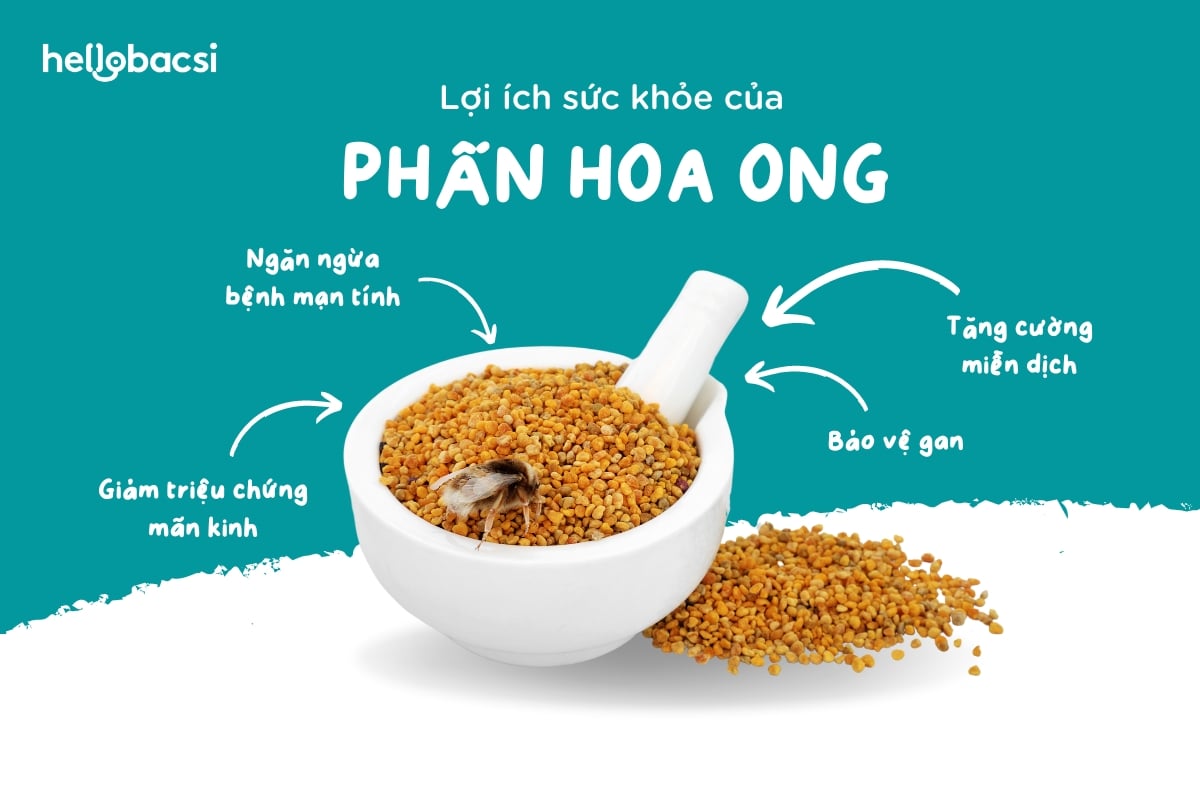  Phấn Ong: Lợi Ích Sức Khỏe, Công Dụng và Tác Dụng Phụ