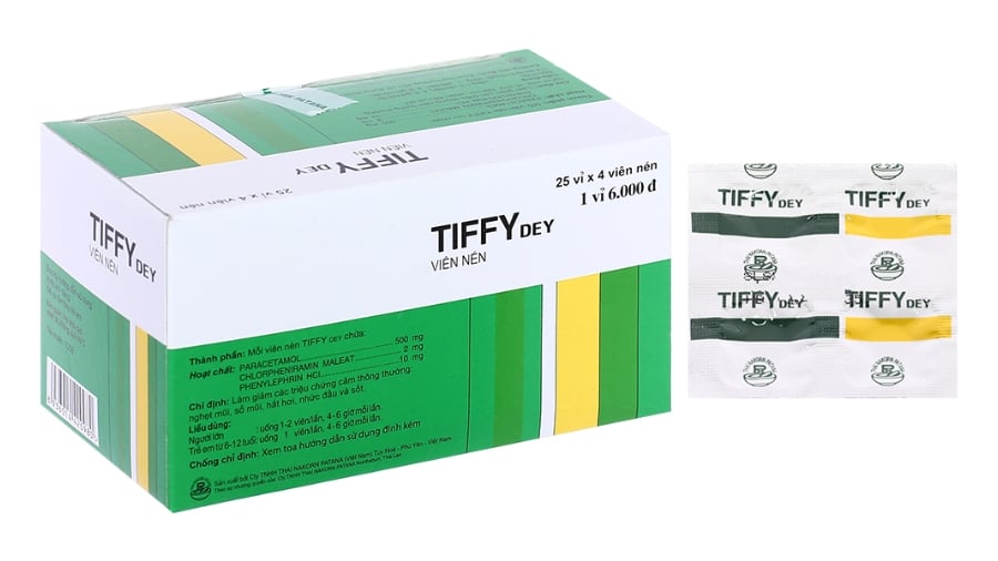  Thuốc Tiffy Dey: Giảm nhanh triệu chứng cảm thông thường