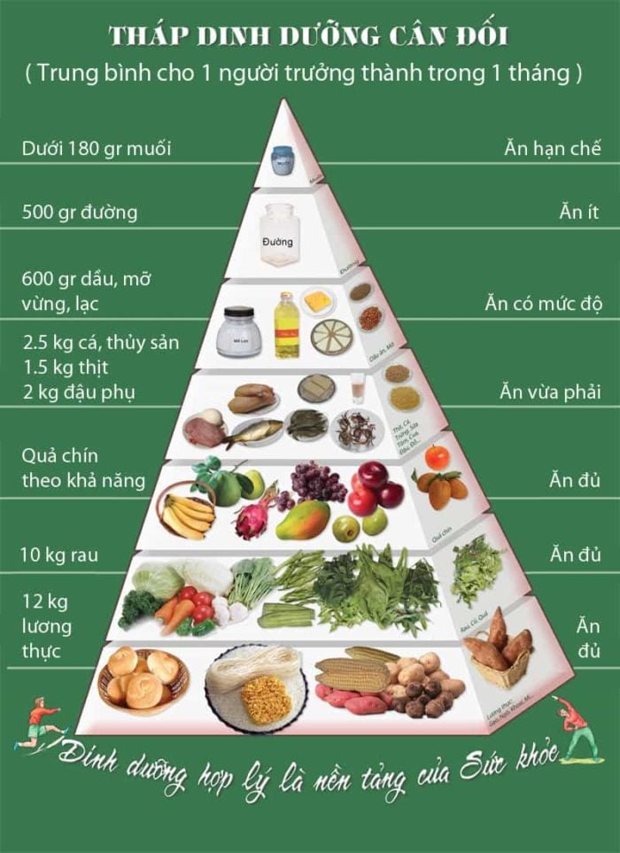  Tháp dinh dưỡng cân đối: Hướng dẫn toàn diện để có sức khỏe dẻo dai